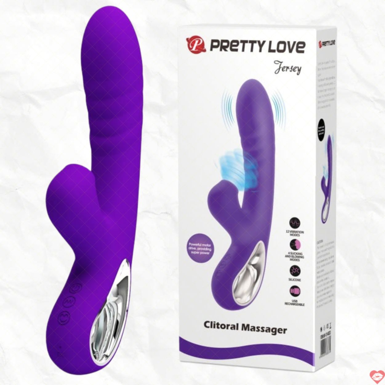 Dương Vật Giả Rung Mút Pretty Love Jersey Cao Cấp Kích Dục 