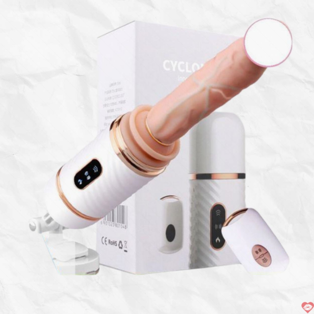 Dụng cụ tình dục nữ siêu rung thụt sưởi ấm Cyclone Fire