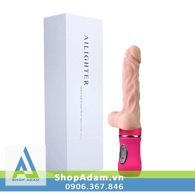 Dương vật giả rung thụt siêu mềm Ailighter nóng ấm kích thích