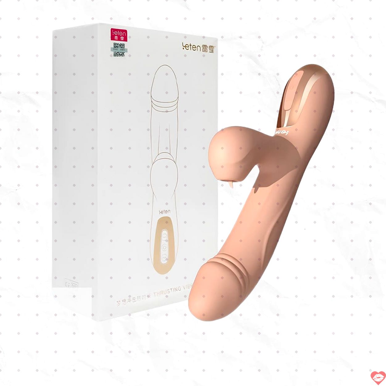 Leten Vibrator tự thụt hút sạc từ tính cao cấp siêu nhạy 