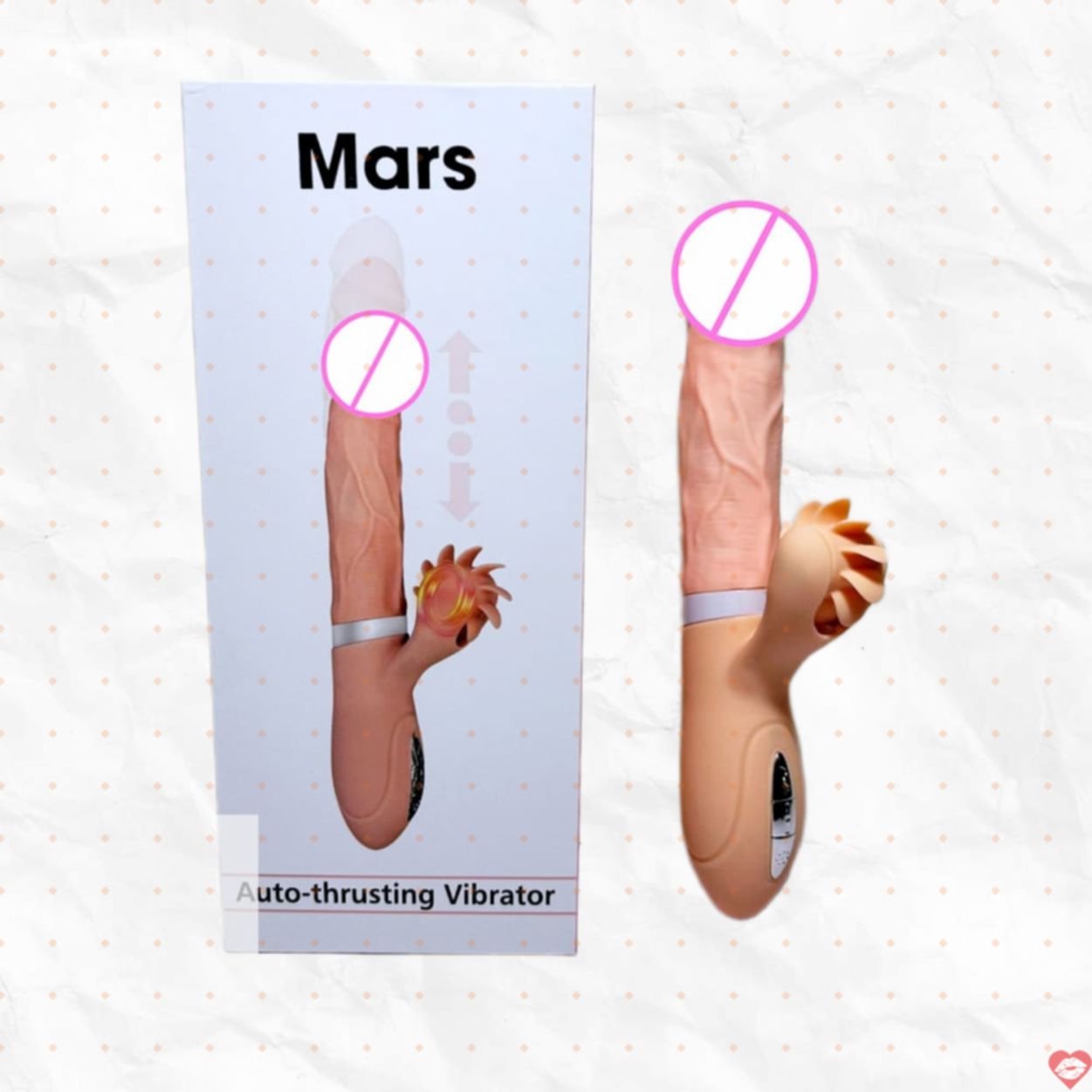 EVO Mars massage dương vật đa năng rung xoay liếm sưởi ấm 