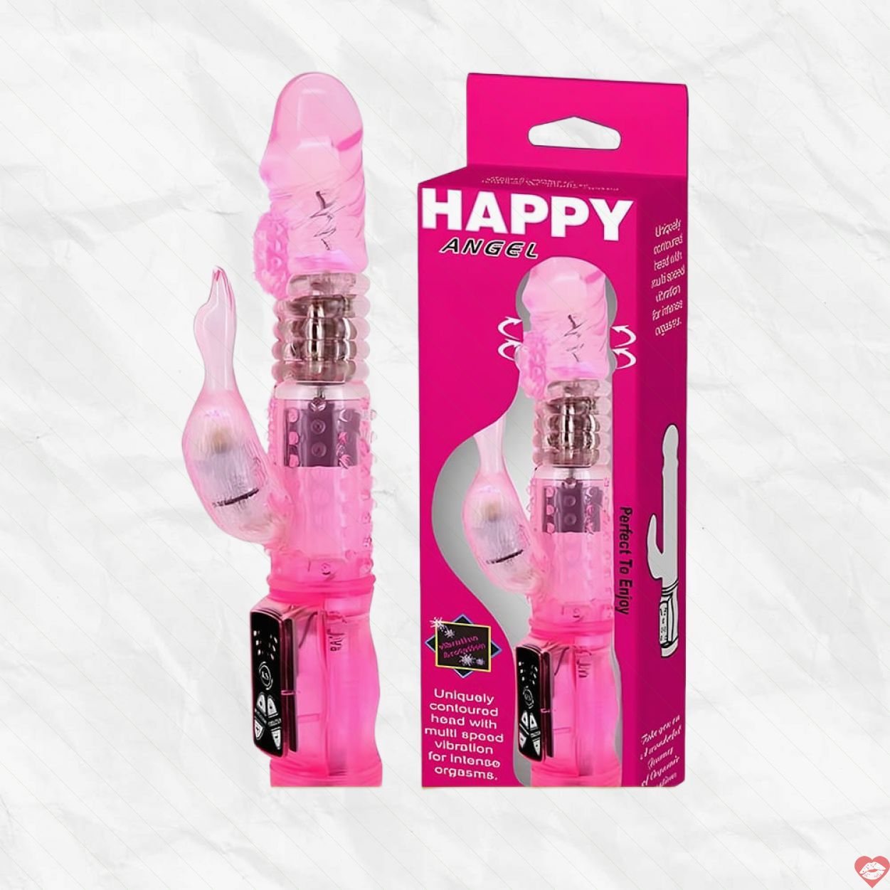 Dương vật giả 2 nhánh rung ngoáy Baile Happy Angel cực phê 