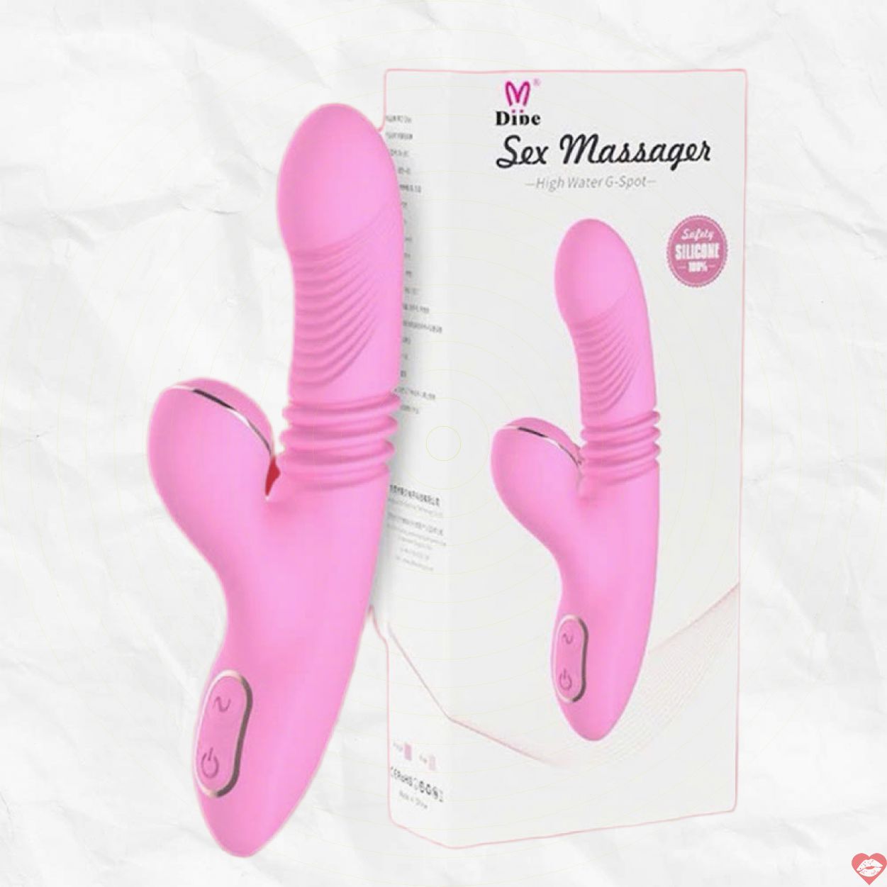Dương vật giả Dibe Sexy Massager rung thụt bú hút kích thích điểm G chuẩn 