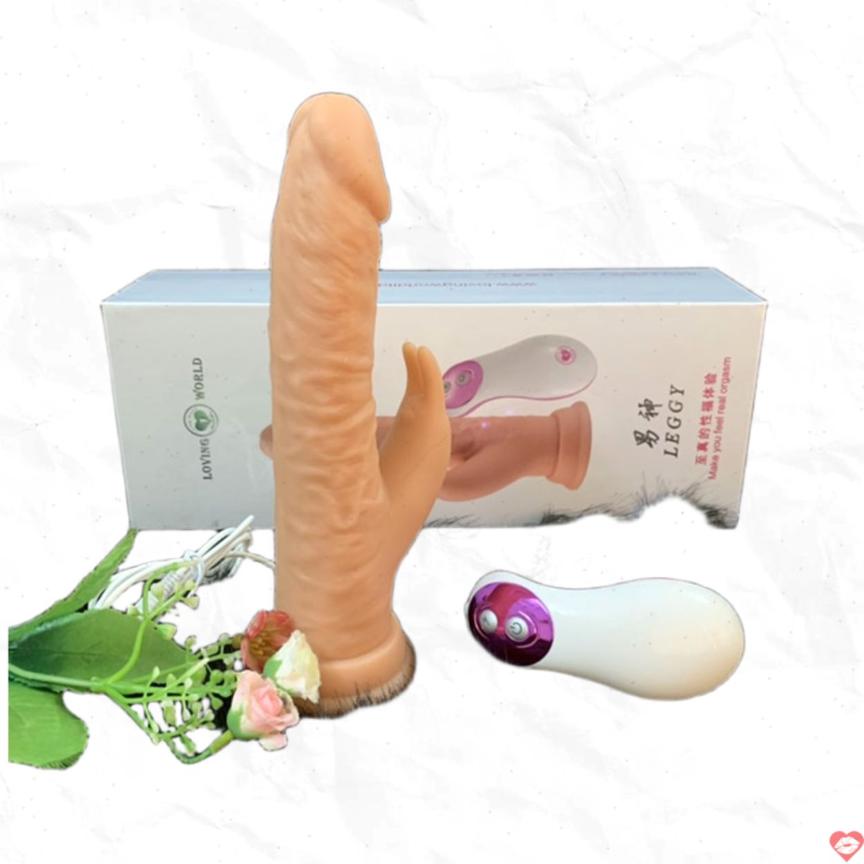 Dương vật cyberskin mềm mịn gân guốc siêu rung - chiến binh Leggy
