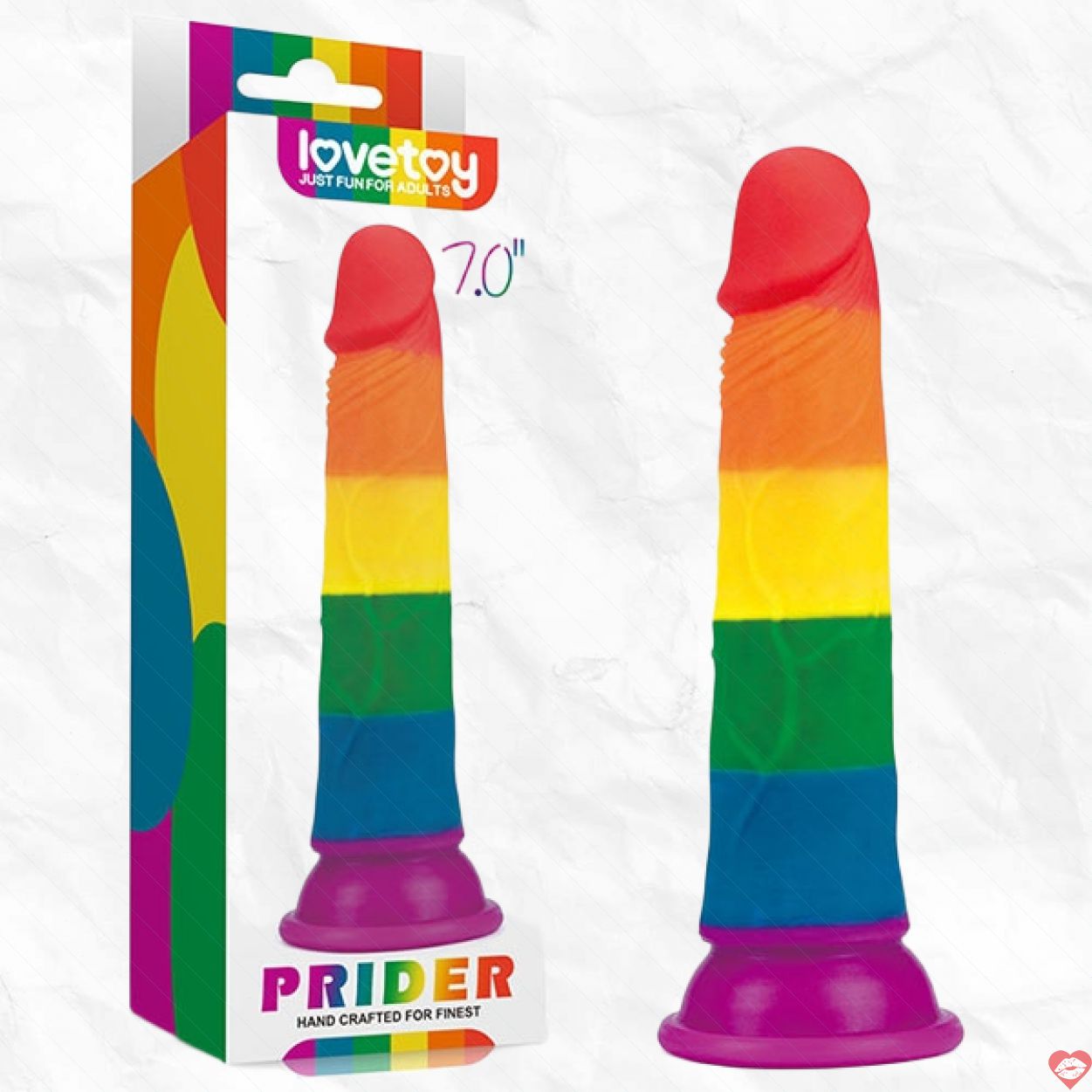 Dương vật giả Lovetoy Prider 7 đa sắc mềm mịn tăng khoái cảm 