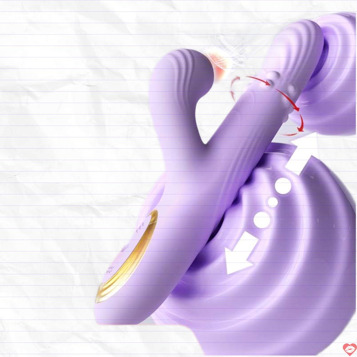 Dương vật giả Mizzzee Nashi Silicone rung bi xoay thụt siêu phê 