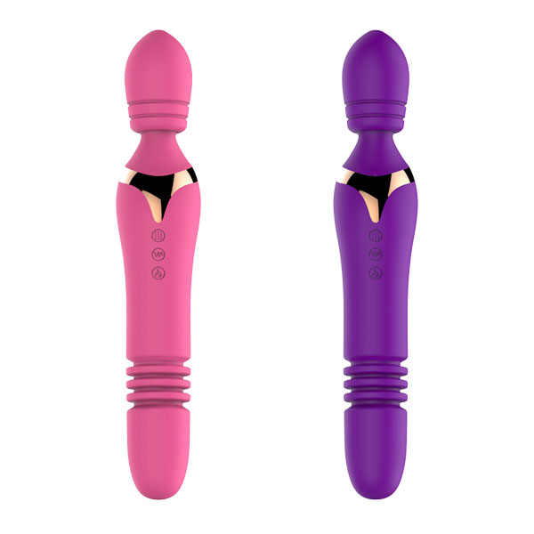 Máy Massage Điểm G Kết Hợp Đầu Giả Thụt Ngoáy – Pin Sạc