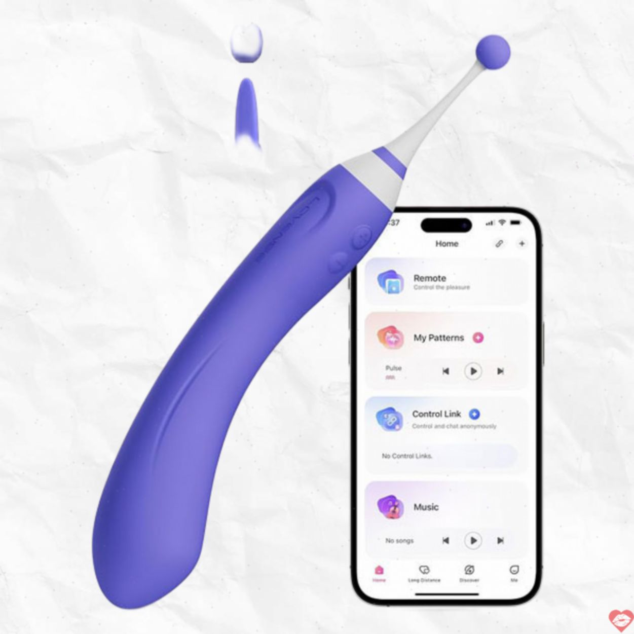 Máy Rung 2 Đầu Lovense Hyphy Cao Cấp Kết Nối App Thông Minh 