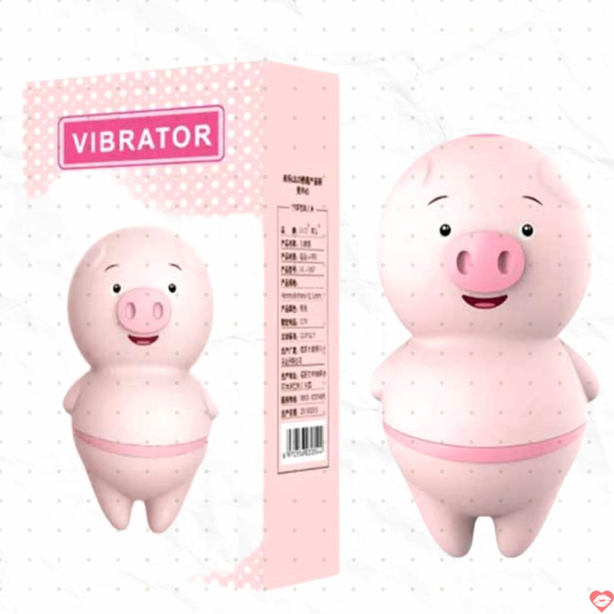 Lưỡi liếm âm đạo heo con ngụy trang sạc pin 6 chế độ rung siêu cute 