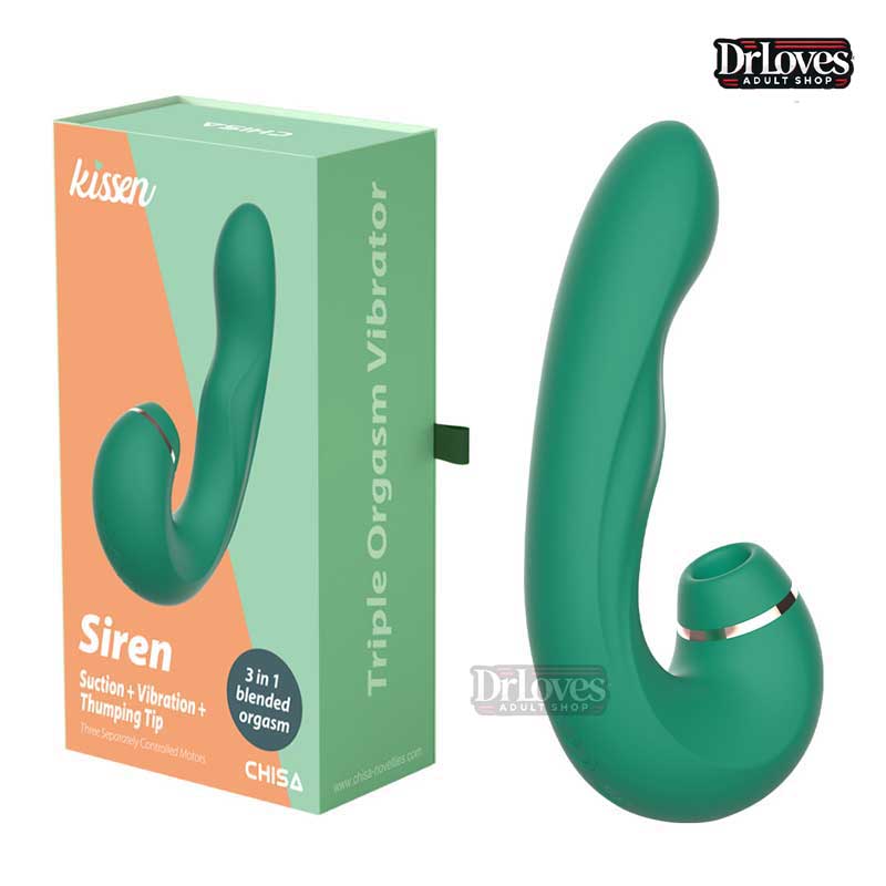 Máy Rung Kích Thích Kissen Siren 3in1 Rung + Thụt + Hút