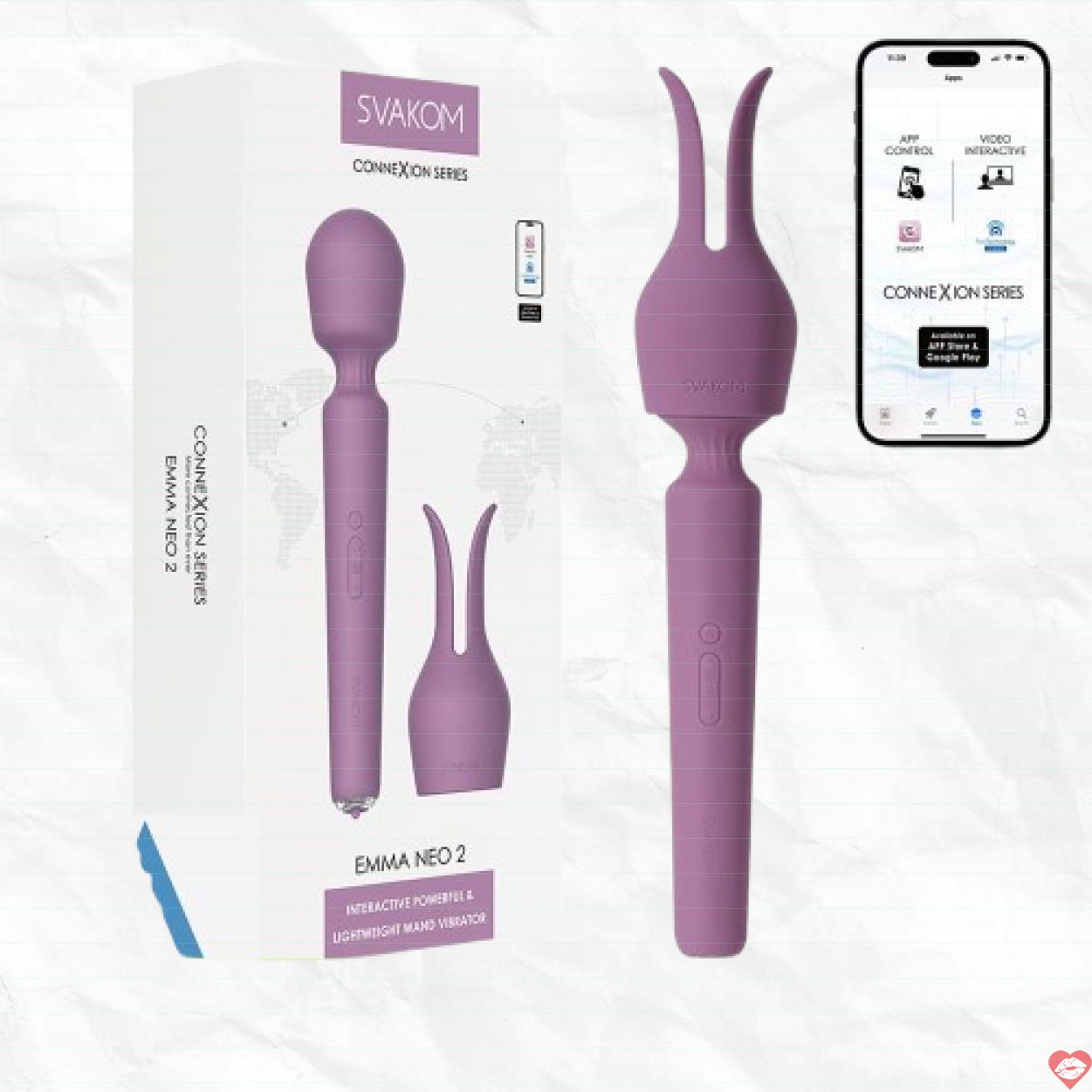 Chày rung Svakom Emma Neo 2 sưởi ấm điều khiển App cao cấp 