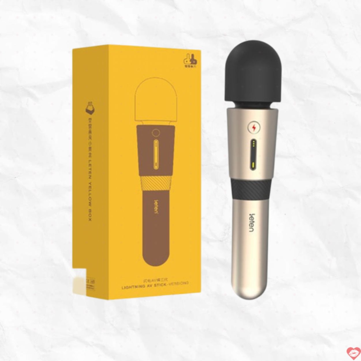 Chày rung Leten Lightning V3 sưởi ấm siêu mạnh kích thích âm vật 