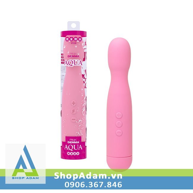 Máy rung mini massage vùng kín siêu mạnh Pink & Kuro Denma Aqua - Nhật Bản
