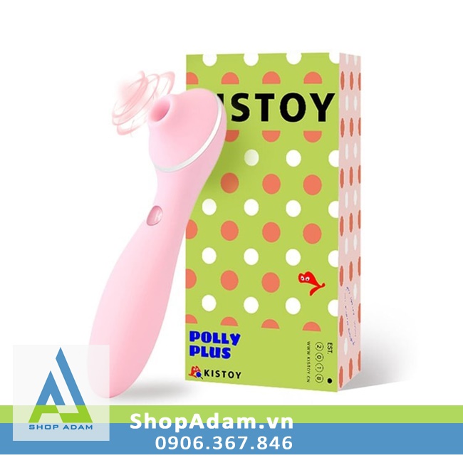 Máy massage vùng kín có rung hút siêu mạnh Kistoy Polly Plus