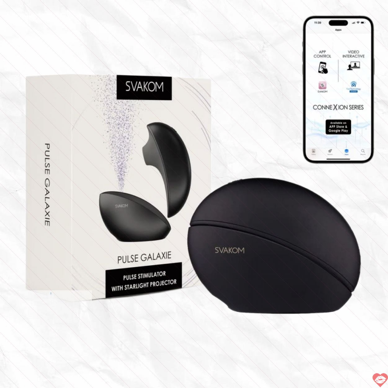Svakom Pulse Galaxie máy hút AV kết nối App đèn LED đẹp mê 
