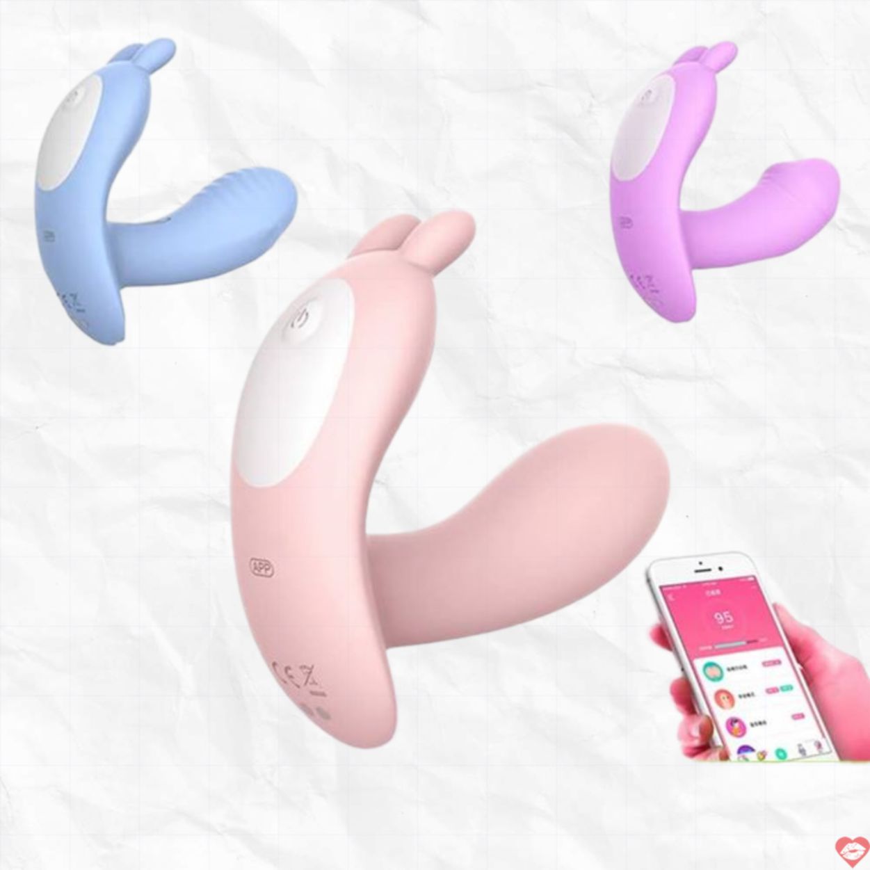 Máy rung Leten sưởi ấm điều khiển smartphone quần lót tiện lợi 