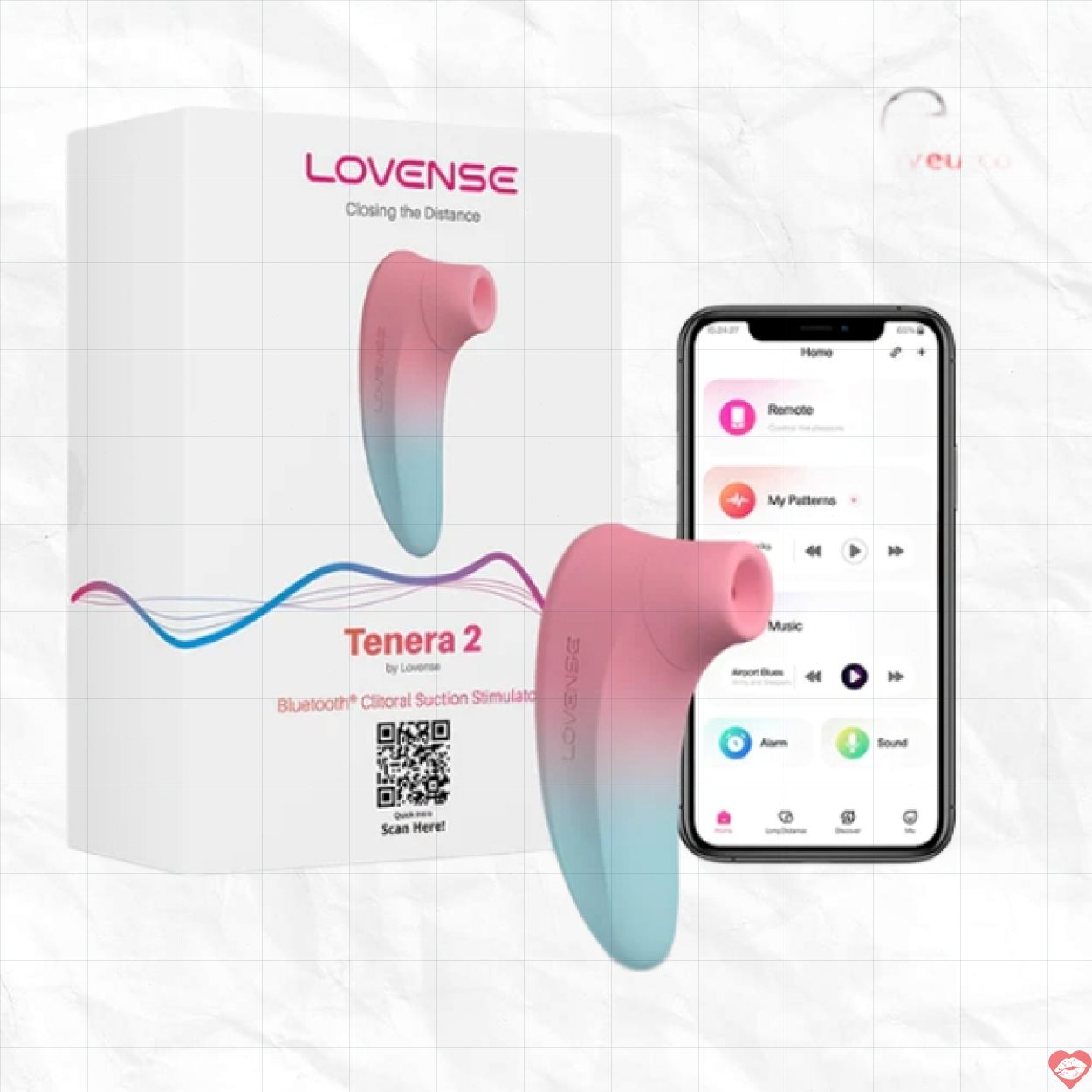 Lovense Tenera 2 cao cấp điều khiển app máy bú hút âm vật siêu tốt 