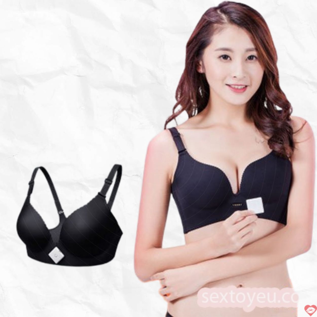 Áo Massage Ngực Rung Ấm Kích Thích Nở Nàng Tự Tin Quyến Rũ 