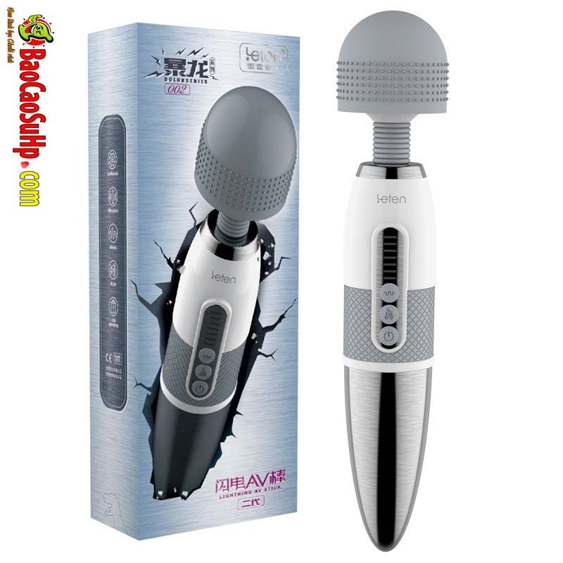 Chày rung Lightning Vibration Massage Leten phát nhiệt mạnh mẽ