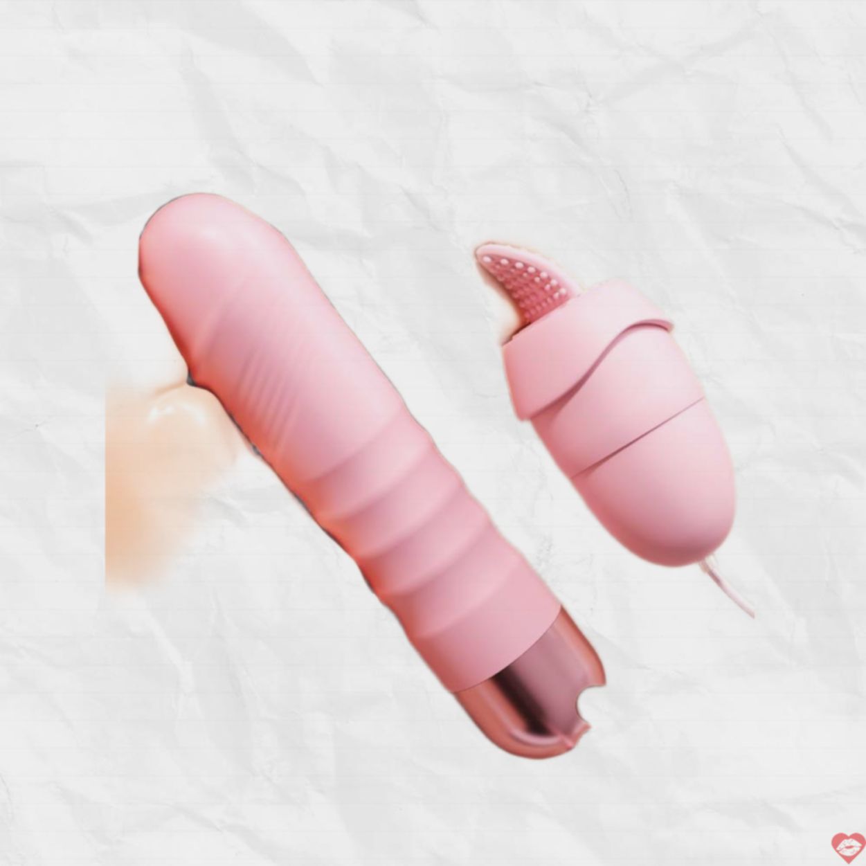 Trứng rung tình yêu Mizzzee PINK LAZZY 2 lưỡi liếm siêu phê 