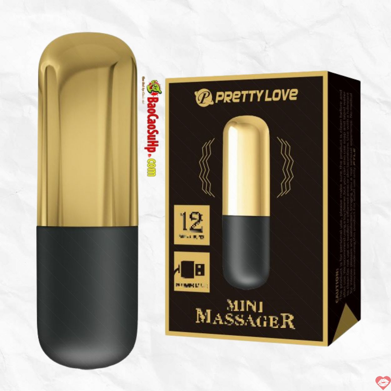 Trứng Rung USB Vàng 24K Prettylove Kích Thích Tình Dục Nữ 