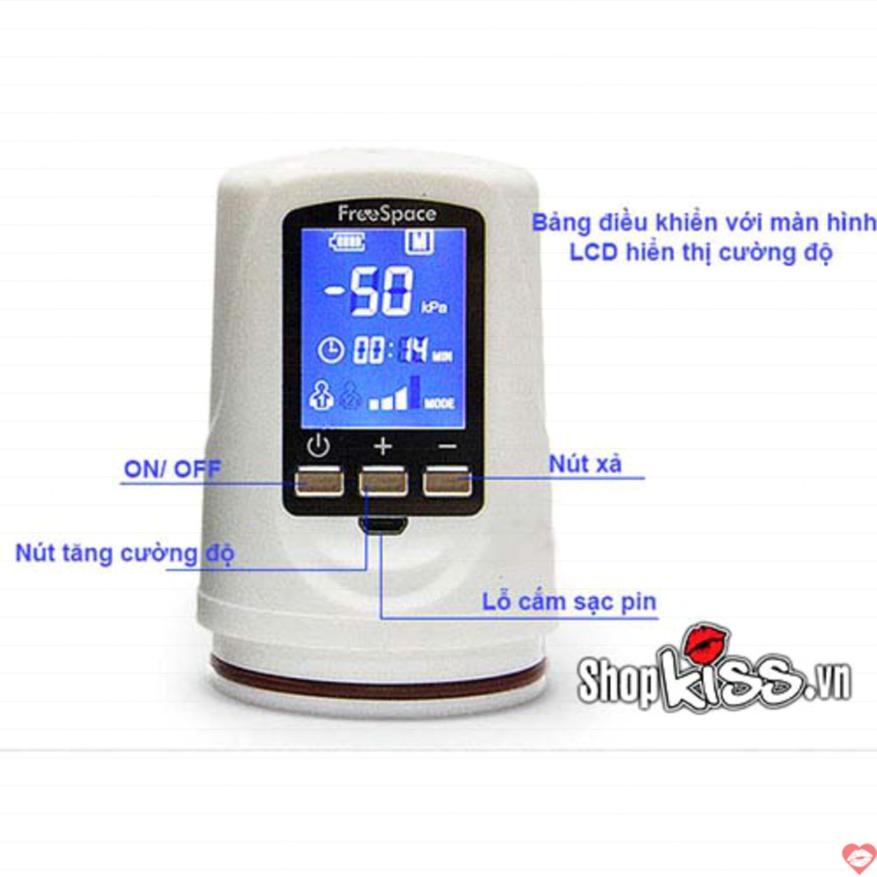 Máy Tập Dương Vật Thông Minh LCD Tăng Kích Thước Hiệu Quả 