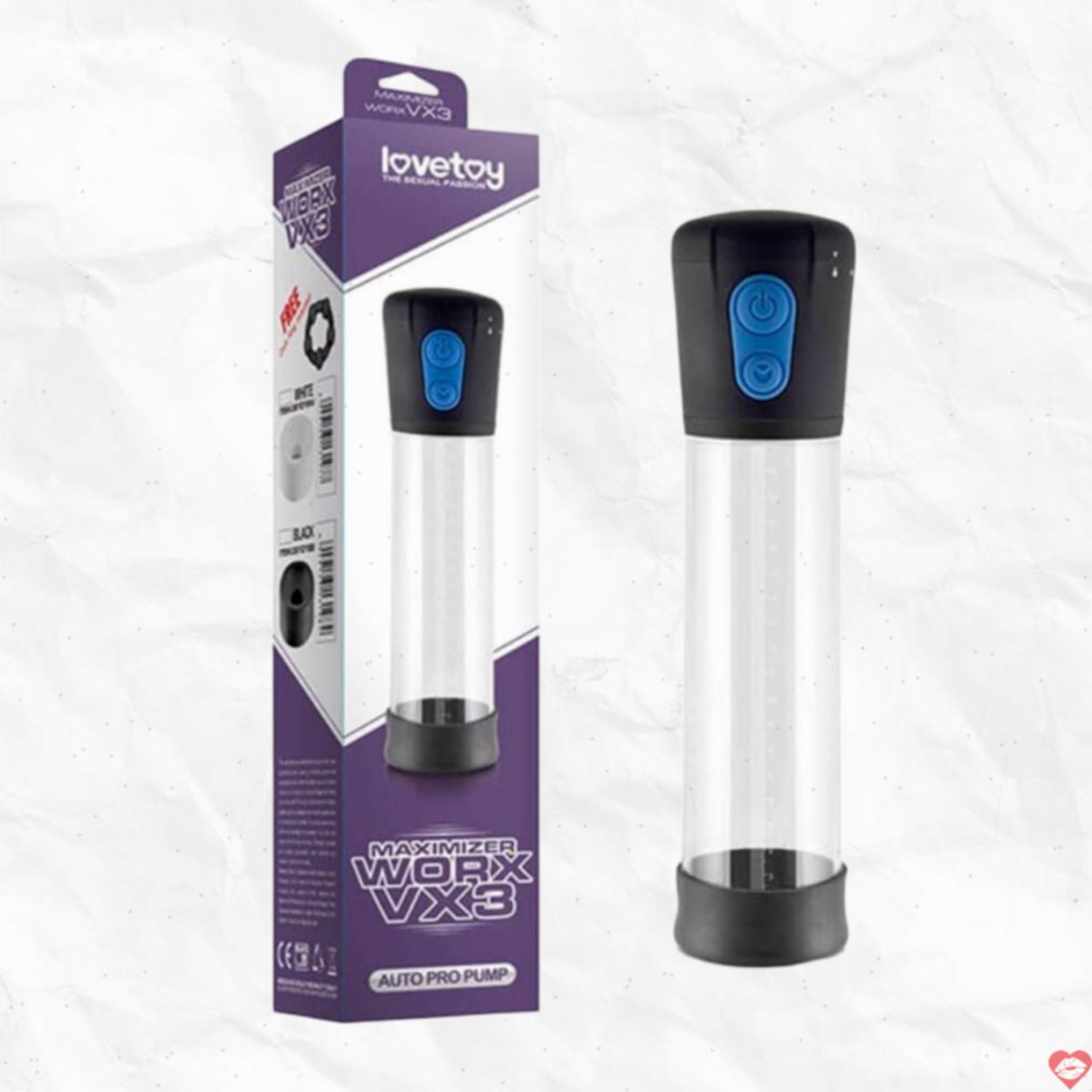 Máy tập dương vật tự động Lovetoy Maximizer Worx VX3 tăng kích thước
 
