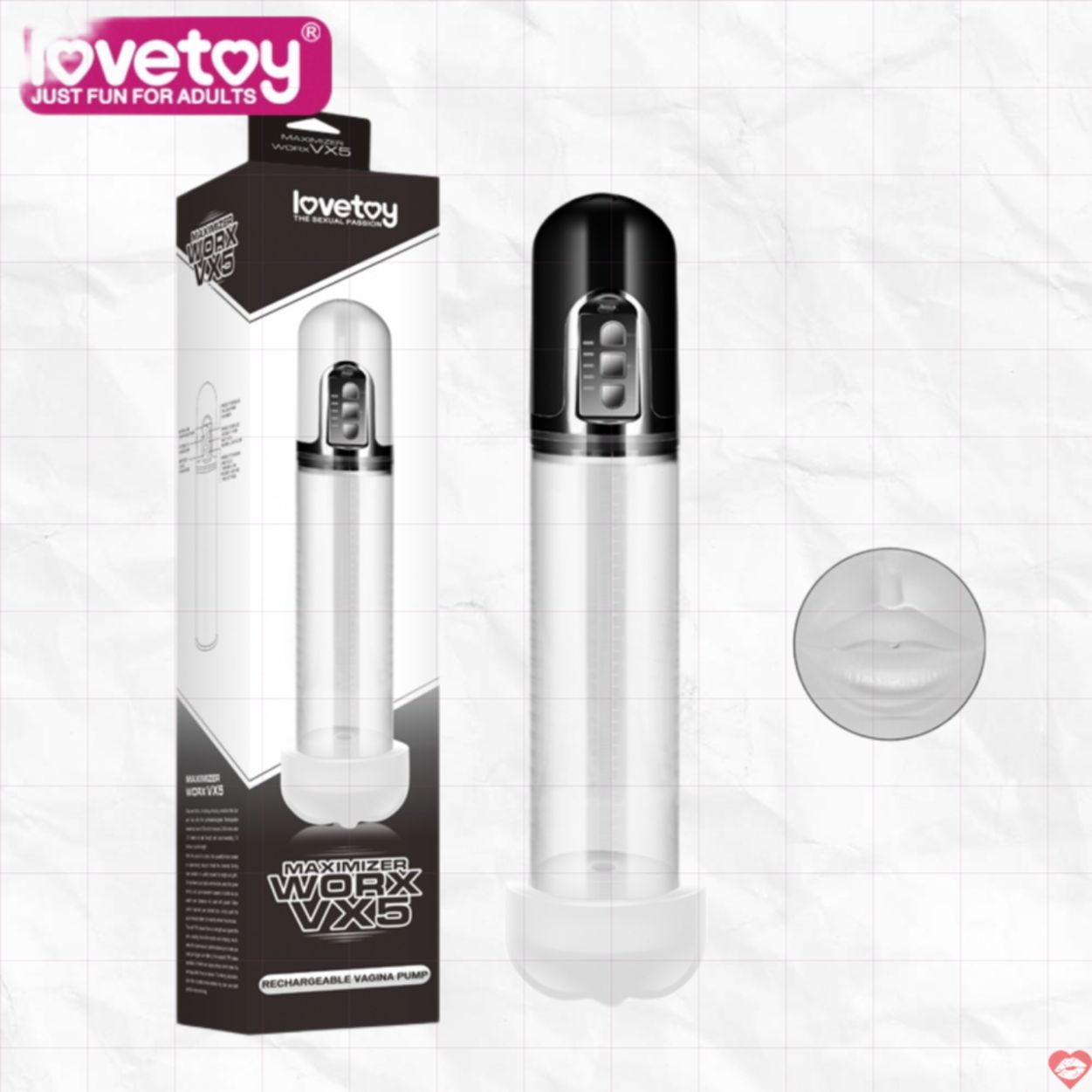 Máy Tập Dương Vật Tự Động Sạc Pin VX5 Tăng Kích Thước 