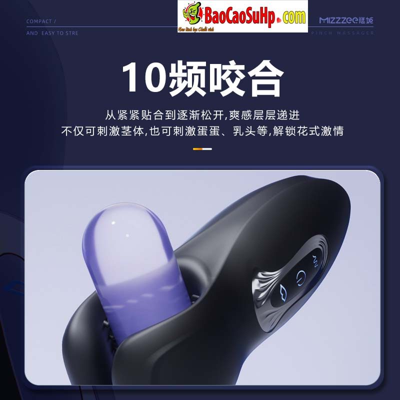 Máy rung hỗ trợ tự sướng kích thích massage dành cho nam giới Mizzzee VISE BLACK