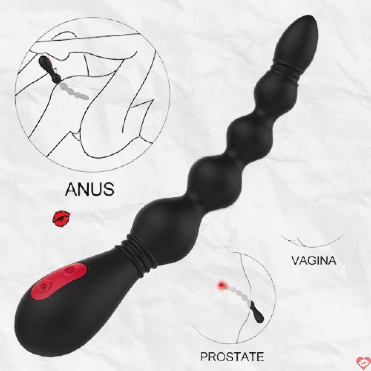 Máy massage hậu môn dạng chuỗi hạt siêu kích thích S-Hande VINS