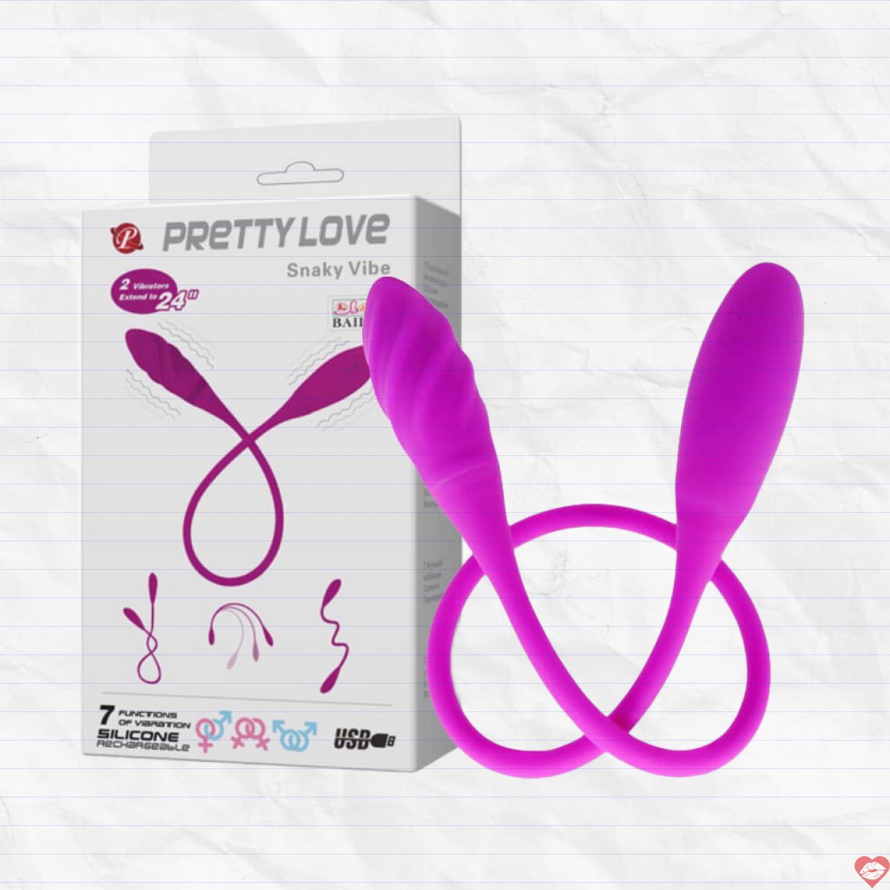 Trứng rung đôi Pretty Love Snaky Vibe tăng khoái cảm, siêu bền 