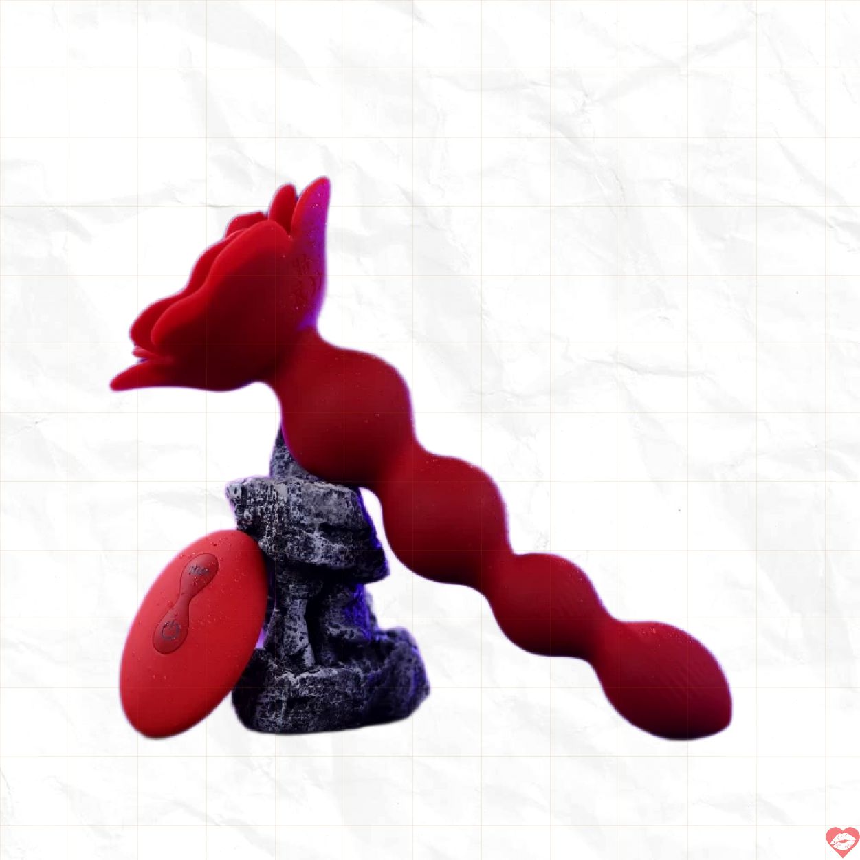 Sextoy hậu môn hoa xoắn rung 10 chế độ điều khiển từ xa kích thích 