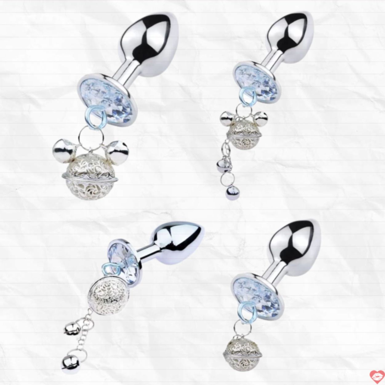 Phích cắm hậu môn inox đá chuông kích thước đa dạng giá tốt 