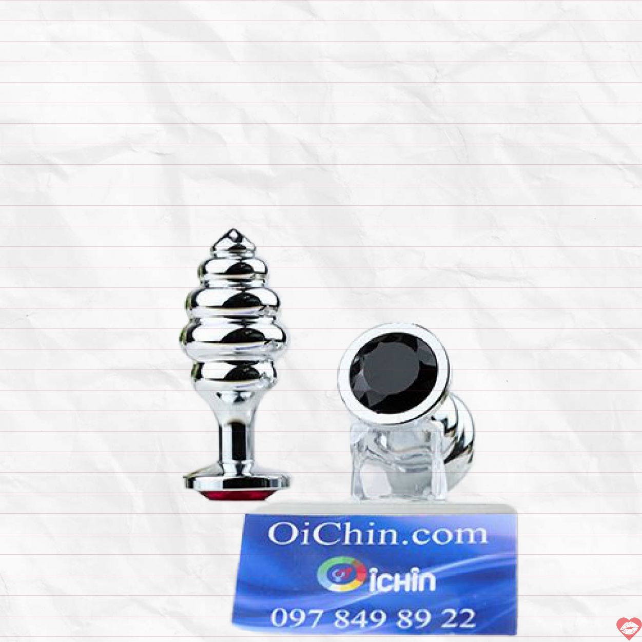 Phích Cắm Hậu Môn Xoắn Ốc INox Cao Cấp Đủ Màu 3 Size 