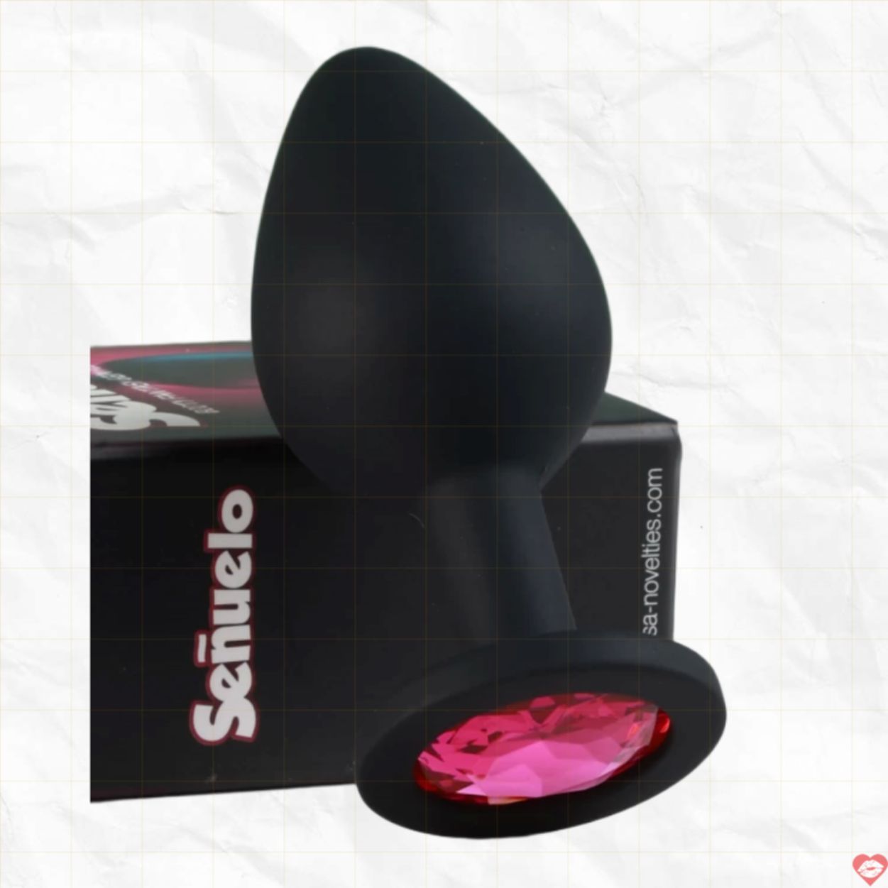 Đồ chơi hậu môn silicon Chisa Senuelo đính đá sang chảnh hấp dẫn 