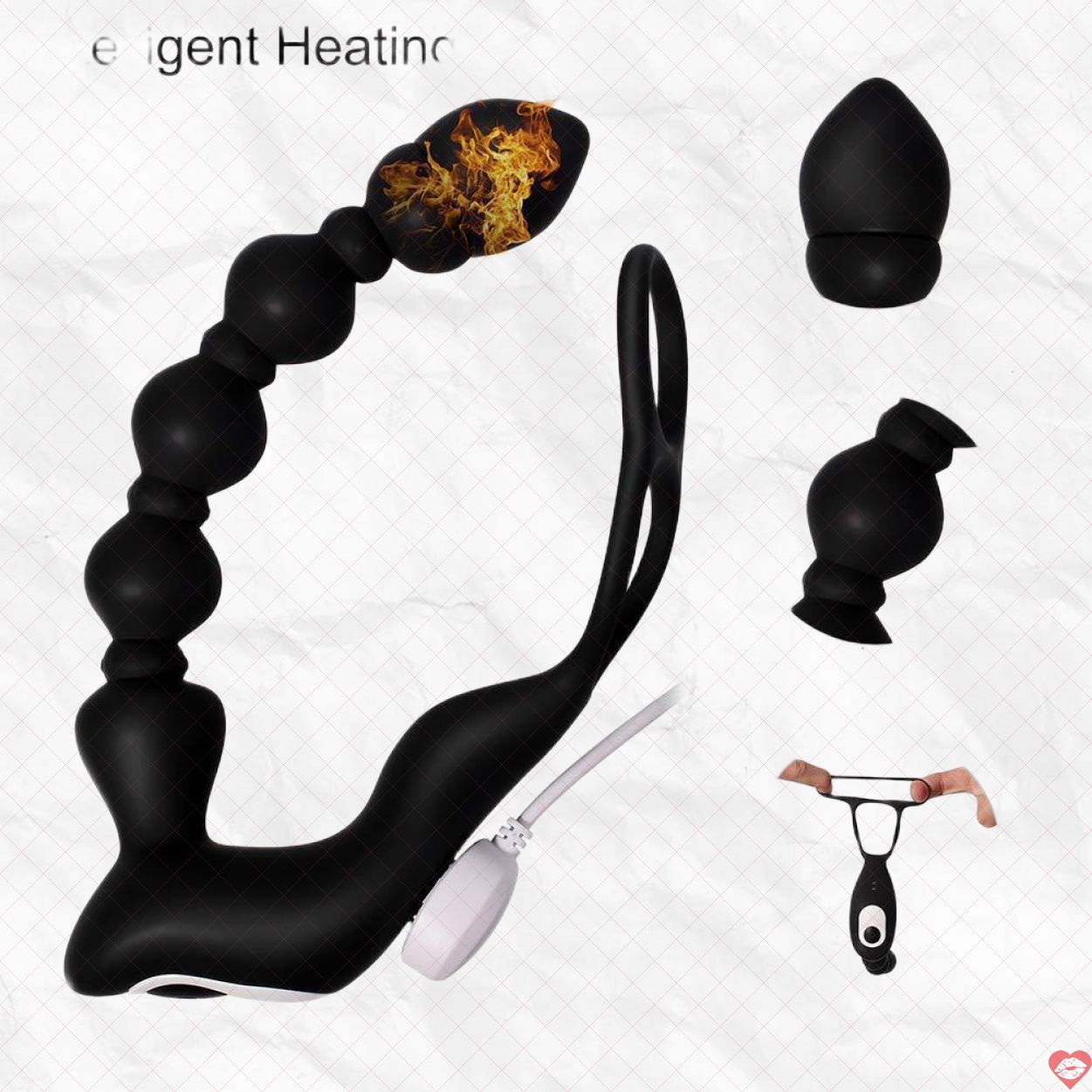 Máy rung đen an toàn cho da điều khiển từ xa thoải mái 