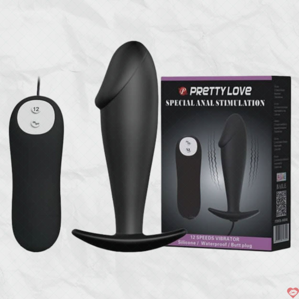 Trứng Rung PrettyLove 2in1 12 Chế Độ Kích Thích Hậu Môn Đặc Biệt 