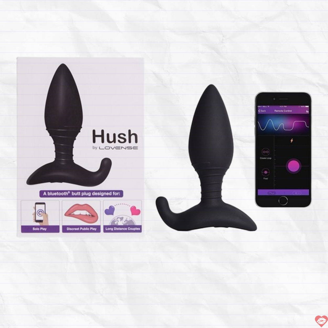Lovense Hush điều khiển điện thoại máy rung hậu môn cao cấp 
