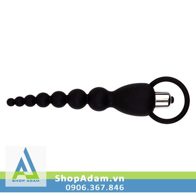Đồ chơi massage hậu môn có rung Black Mont