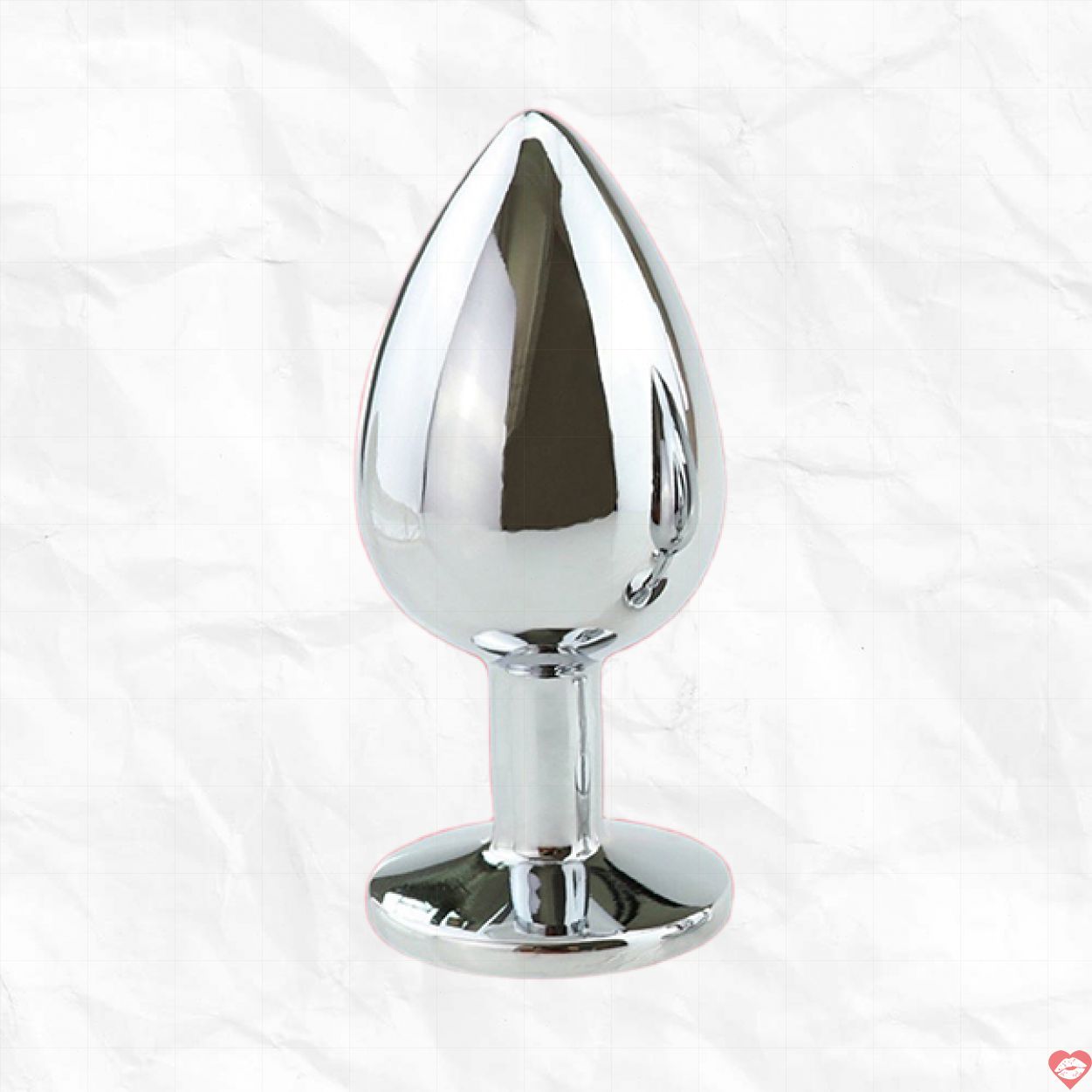 Phích cắm hậu môn Inox đế pha lê