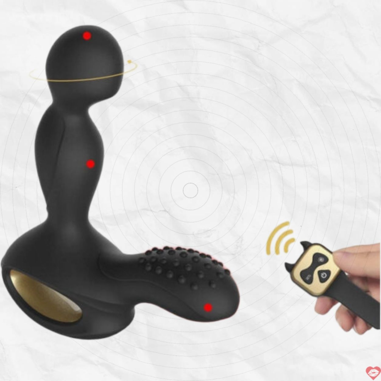 Máy kích thích hậu môn CAKO rung ngoáy điều khiển xa