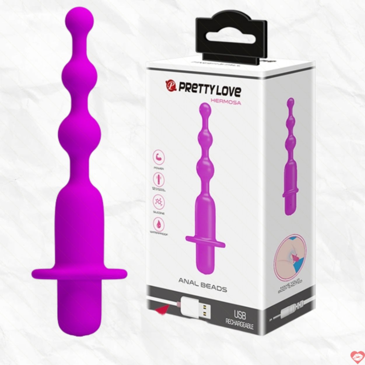 Que rung hậu môn 12 tần số Prettylove Hermosa cao cấp sạc pin 
