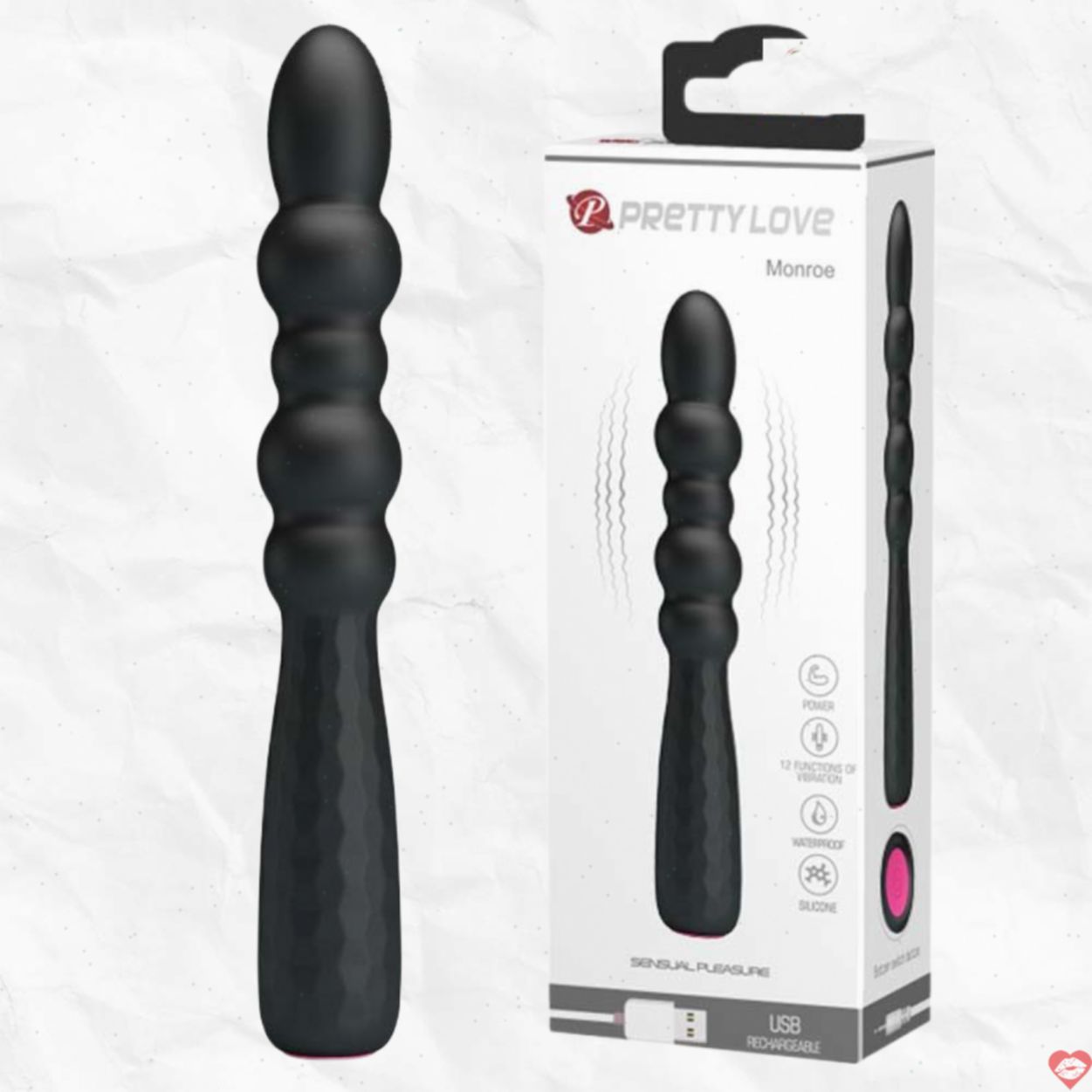 Prettylove Monroe rung 12 chế độ thụt hậu môn âm đạo kích thích 