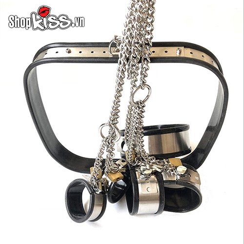 Bộ còng tay chân cổ và đai lưng bạo dâm
