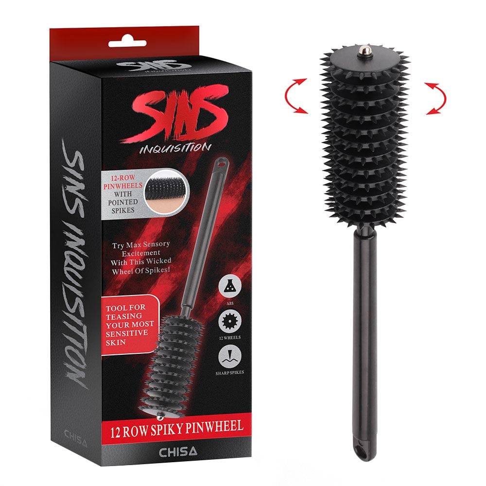 Cọ lăn gai BDSM Chisa Sins Inquisition 12 hàng châm sắc sảo
