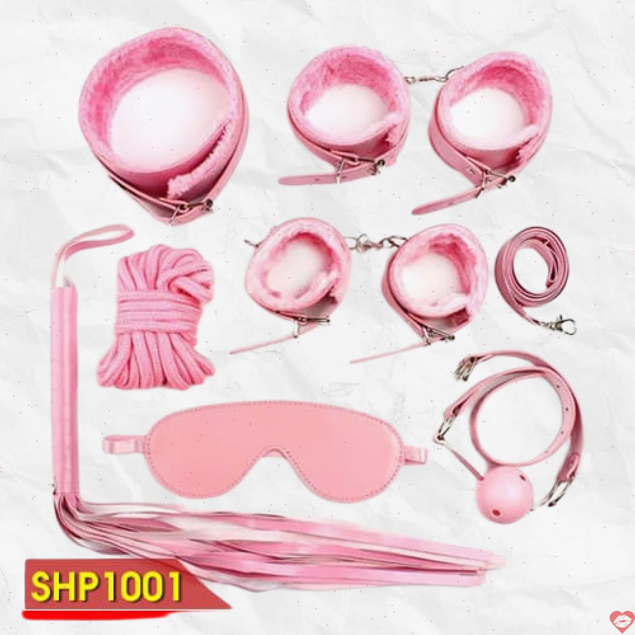 Bộ Dụng Cụ Người Lớn Bạo Dâm PinkLove 7 Món - SHP1001