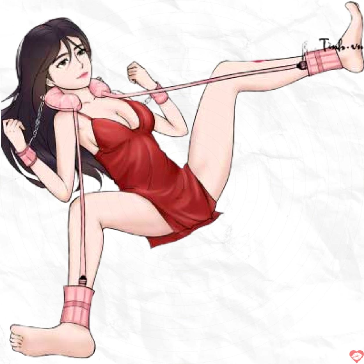 Bộ trói cổ và chân tay nệm bông