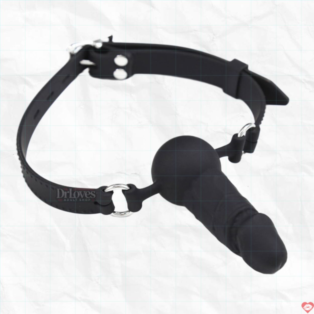 Bộ Khóa Miệng BDSM Kèm Bóng Gag Tình Dục Kích Thích 