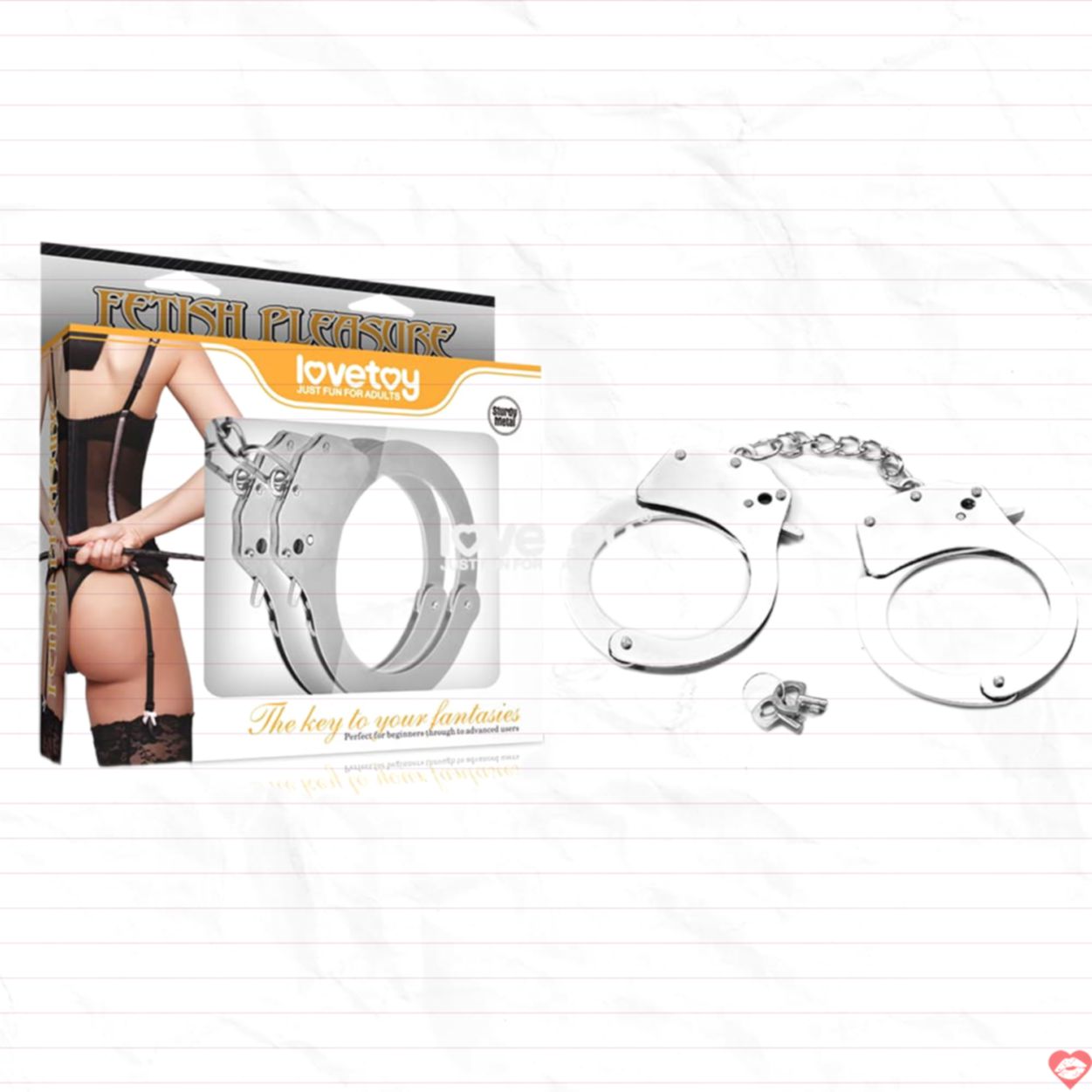 Còng số 8 Lovetoy hợp kim bền đẹp, kích thích hấp dẫn 