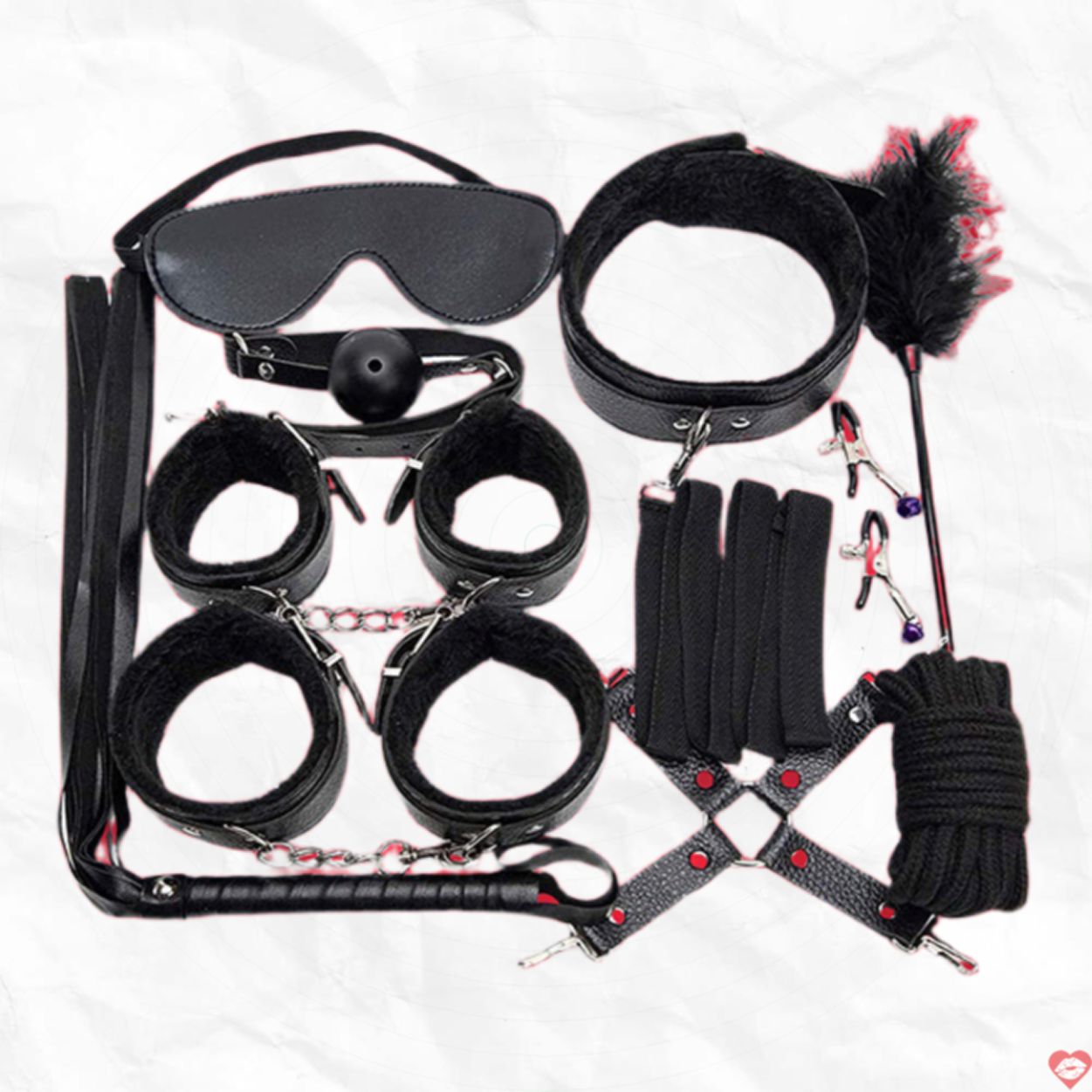 Set đồ chơi BDSM 10 món 50 sắc thái